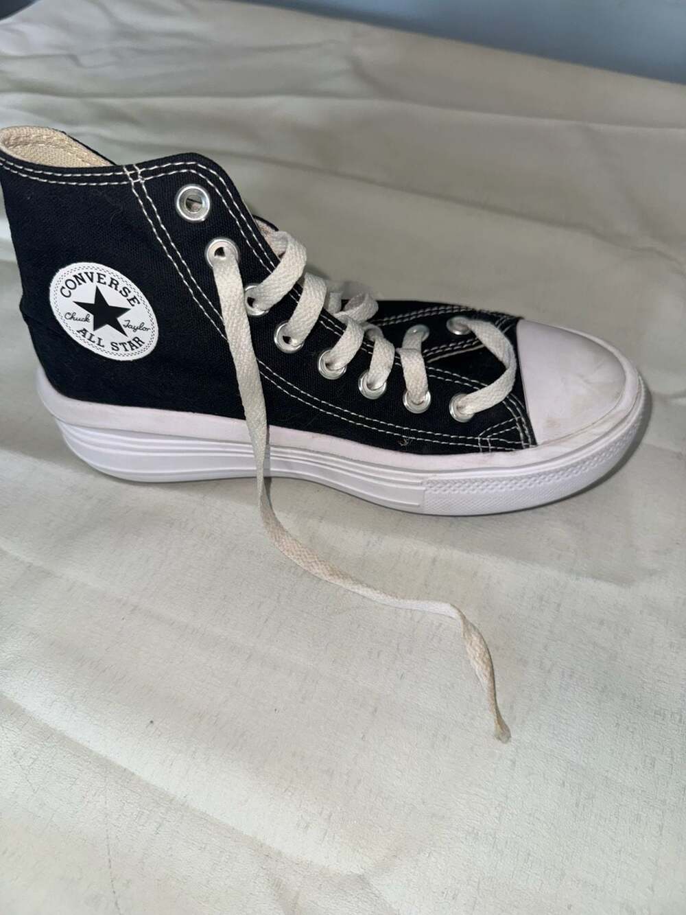 Converse Chuck Taylor All Star Move Platform High Top Black White Sneakers